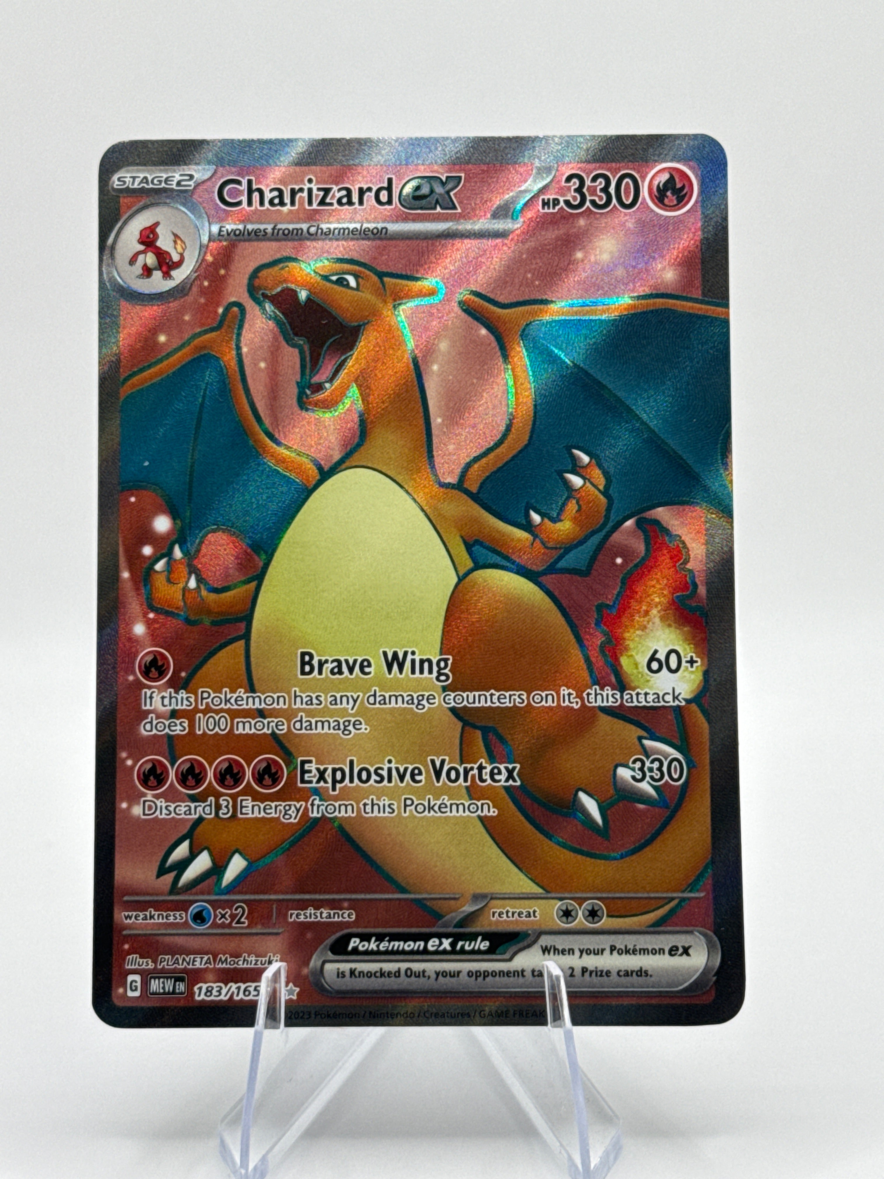 Charizard ex 183/165 – Pokémon 151 Ultra Rare Full Art – Near Mint