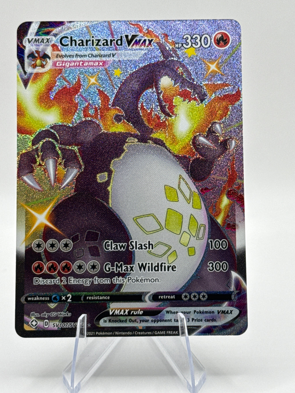 Shiny Charizard VMAX SV107/SV122 – Shining Fates Shiny Vault – Near Mint