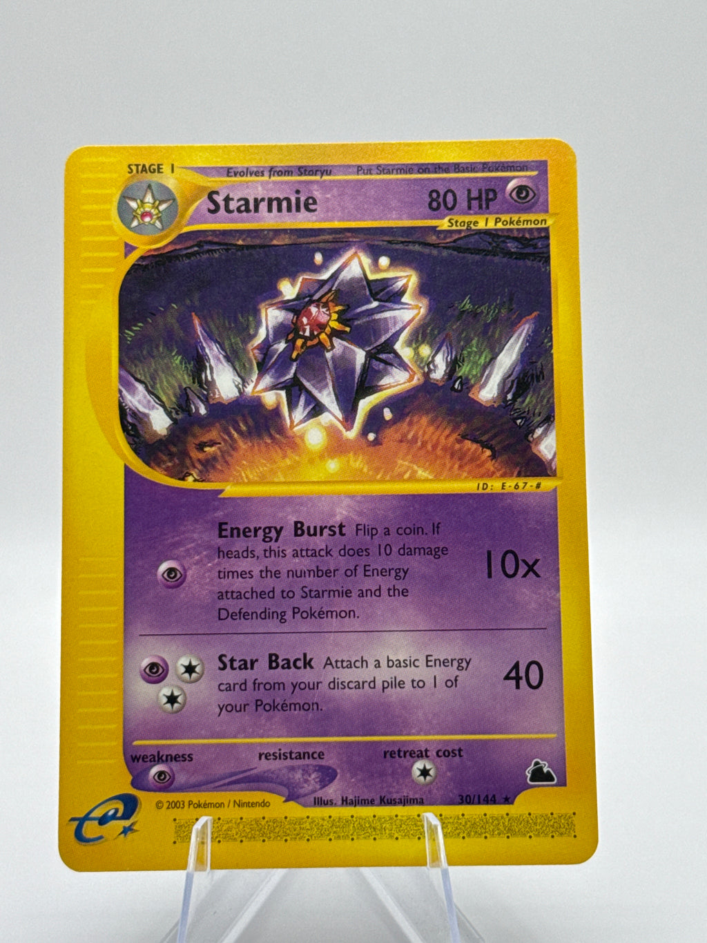 Starmie 30/144 – Skyridge Rare (non holo) – Vintage Pokémon Card